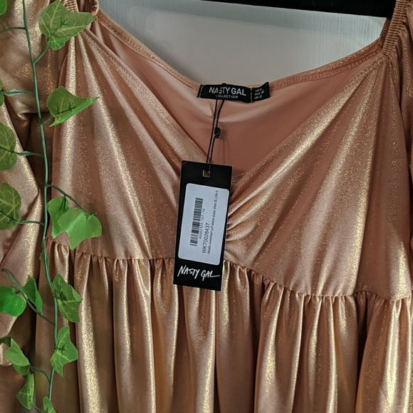 Nasty gal metallic mini dress - Picture 3 of 5
